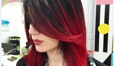 Kızıl Ombre İle Baştan Çıkarıcı Saç Rengi
