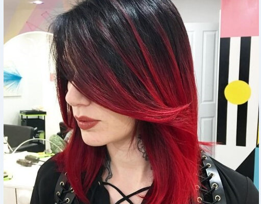 Kızıl Ombre İle Baştan Çıkarıcı Saç Rengi